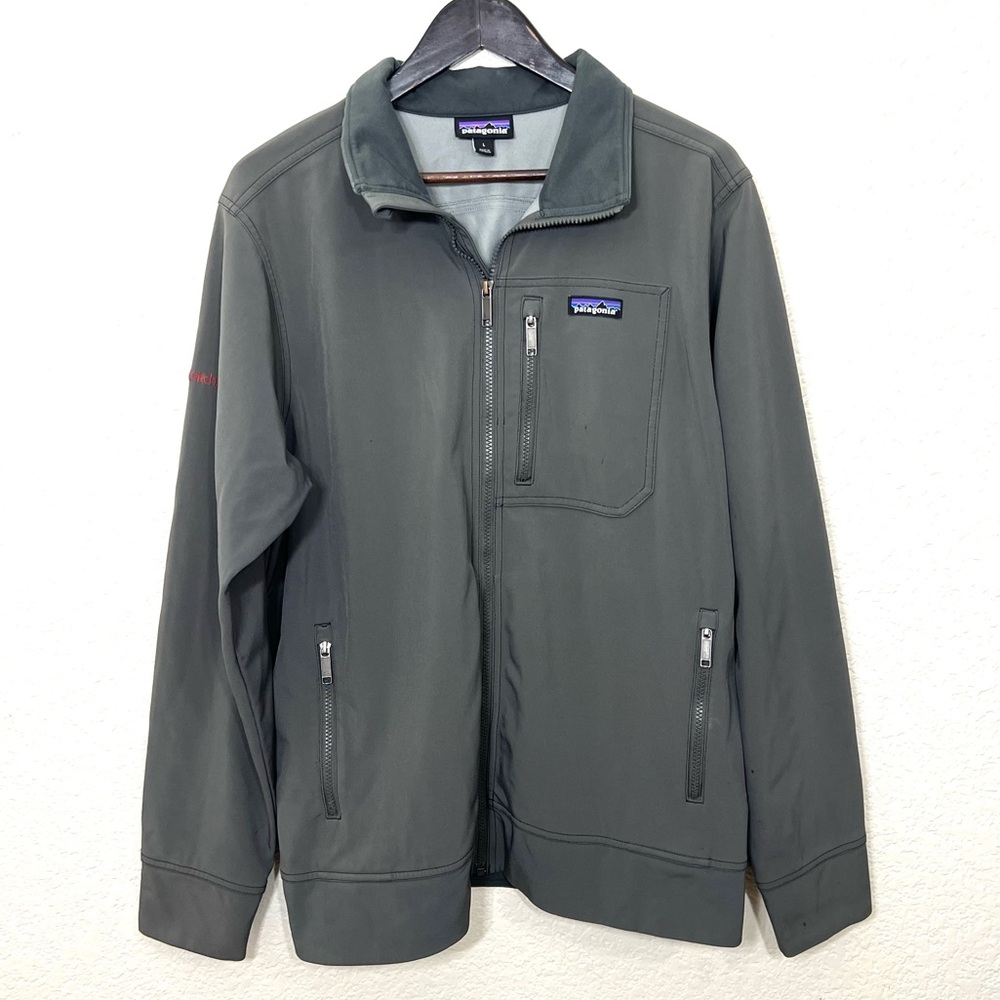 Patagonia Men’s Sidesend Jacket Soft Shell Outerwear Gray Size L